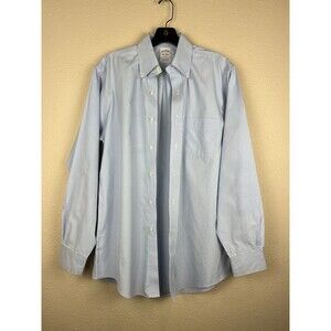 Brooks Brothers Mens Sz 15-33 Regent Fit Dress Shirt Button Down Long Sleeve